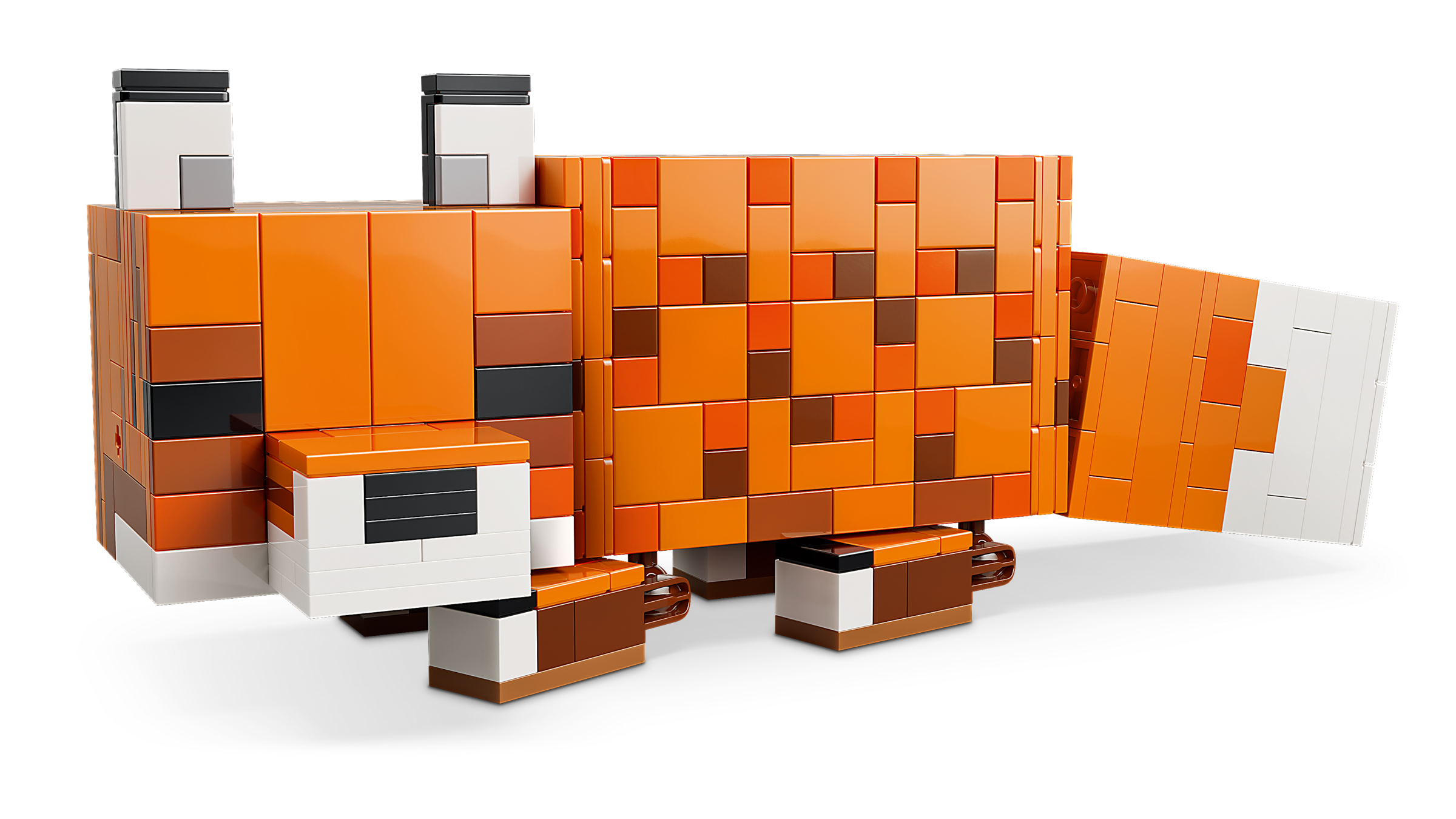 LEGO Minecraft fox building set, 497 pieces, imported from the UK