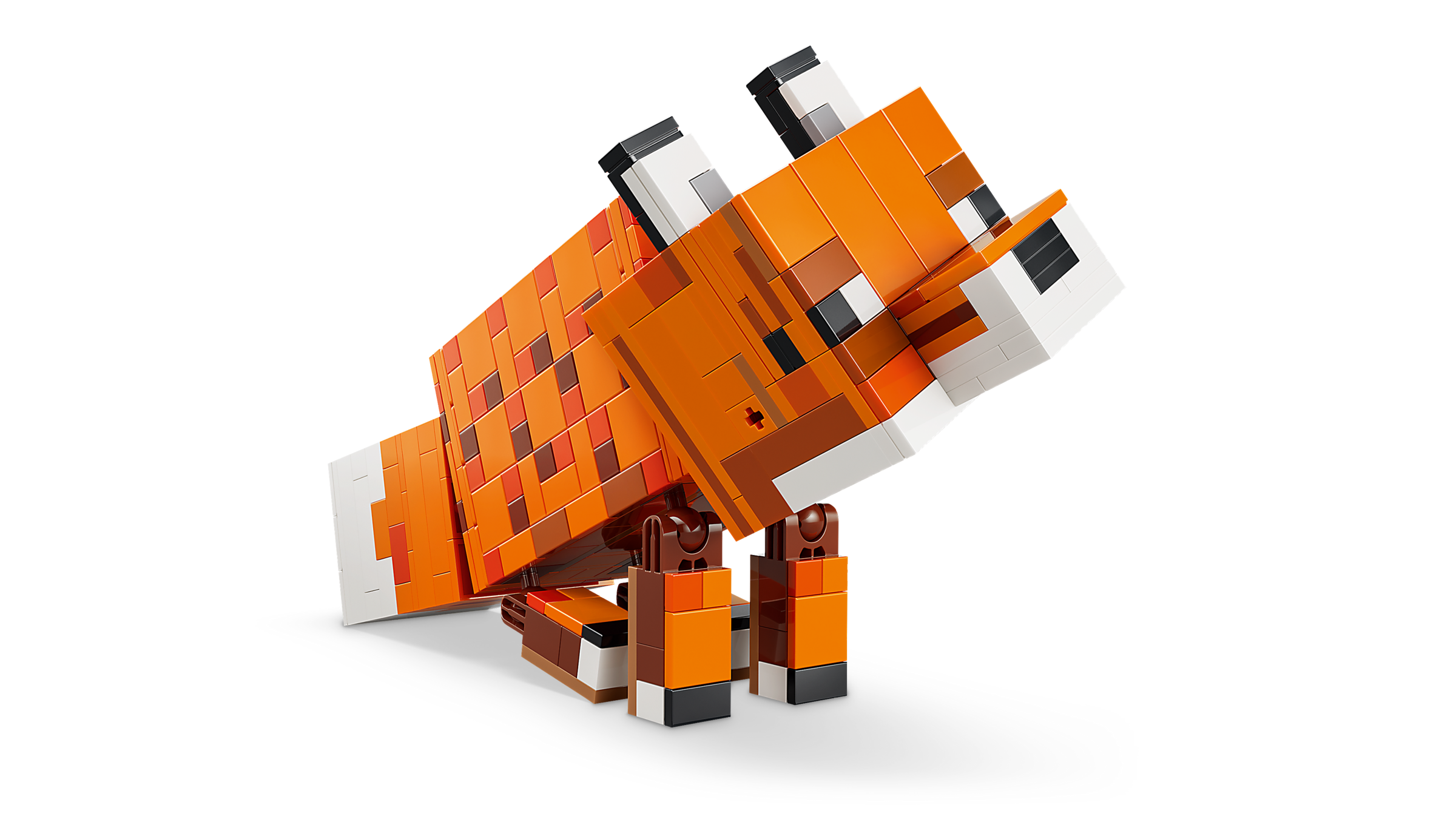 LEGO Minecraft fox building set, 497 pieces, imported from the UK