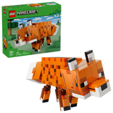 LEGO Minecraft fox building set, 497 pieces, imported from the UK