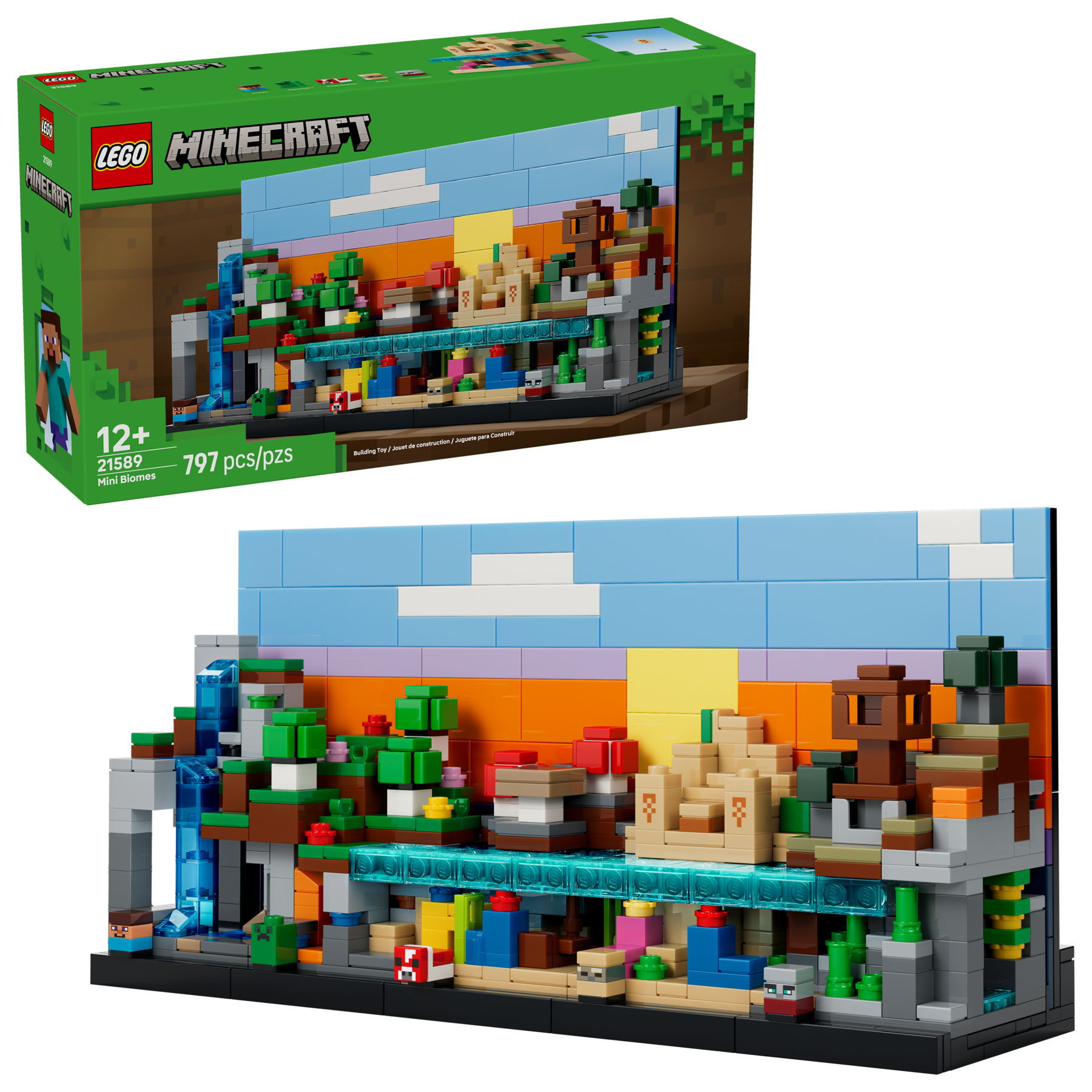 LEGO Minecraft building set Mini Biomes 797 pieces, UK version