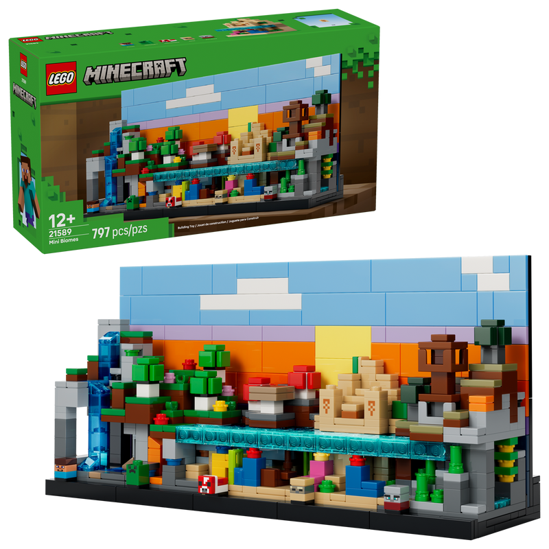 LEGO Minecraft building set Mini Biomes 797 pieces, UK version