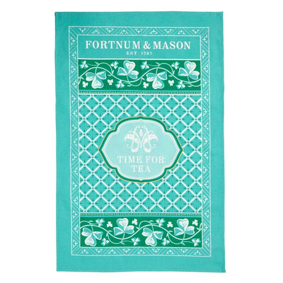 fortnum Fortnum & Mason Time for Tea Cotton Tea Towel 48cm x 74cm- Buy online at McGrocer