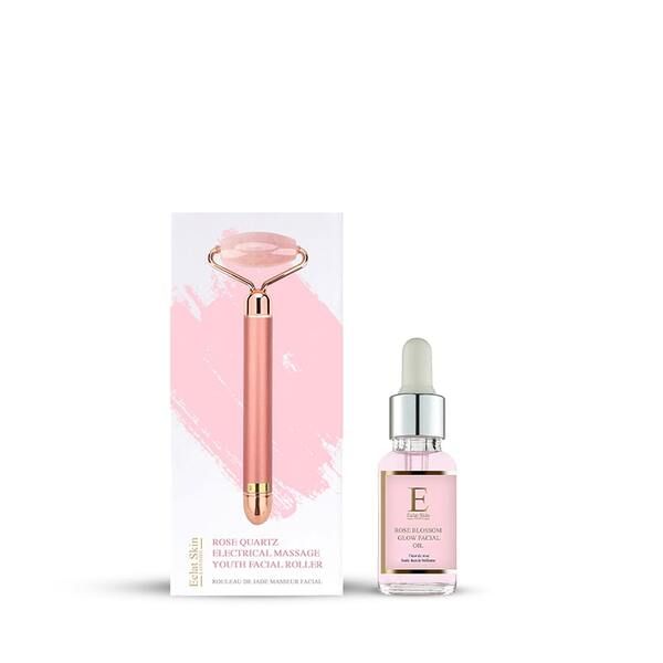 Eclat Skin London Rose Face Massager + Rose Blossom Oil 30ml GOODS Superdrug   