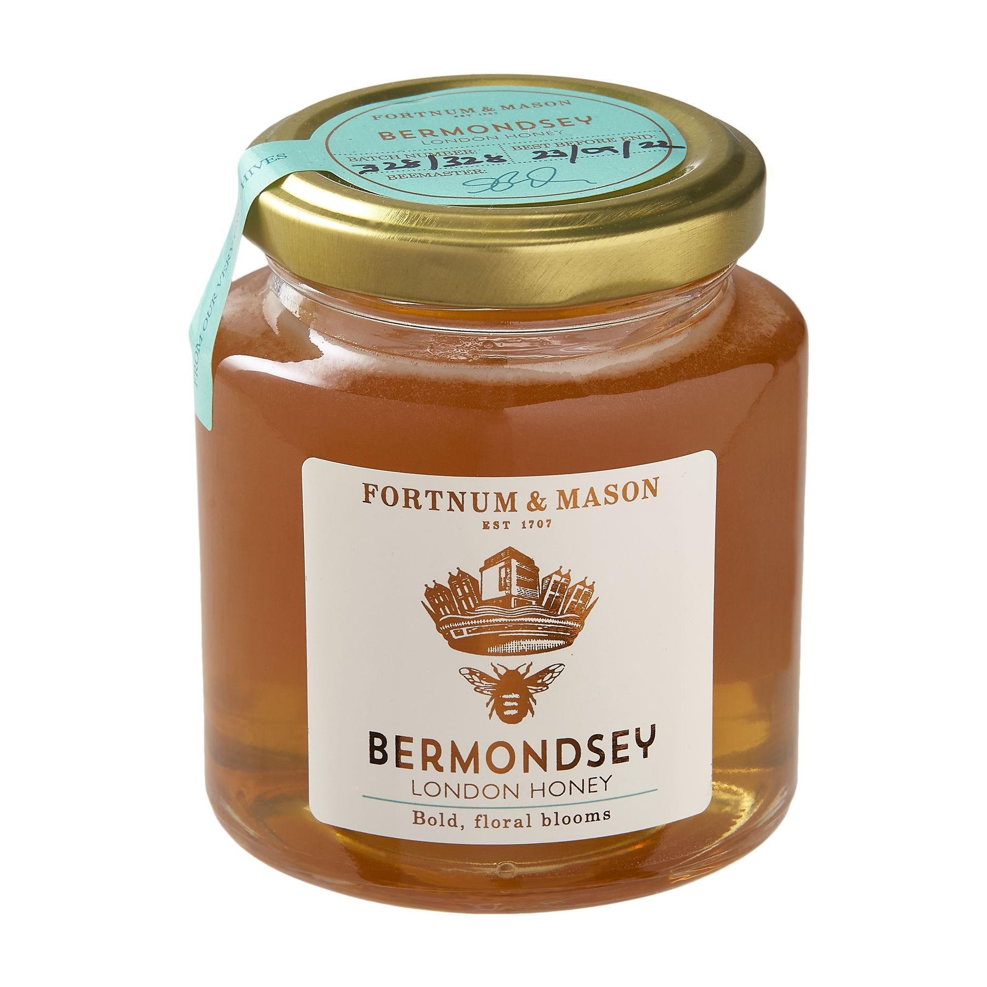 Fortnum's Bermondsey single-origin honey 227g jar (British brand)