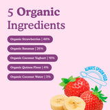 Little Freddie organic strawberry yoghurt baby pouch 90g - British product