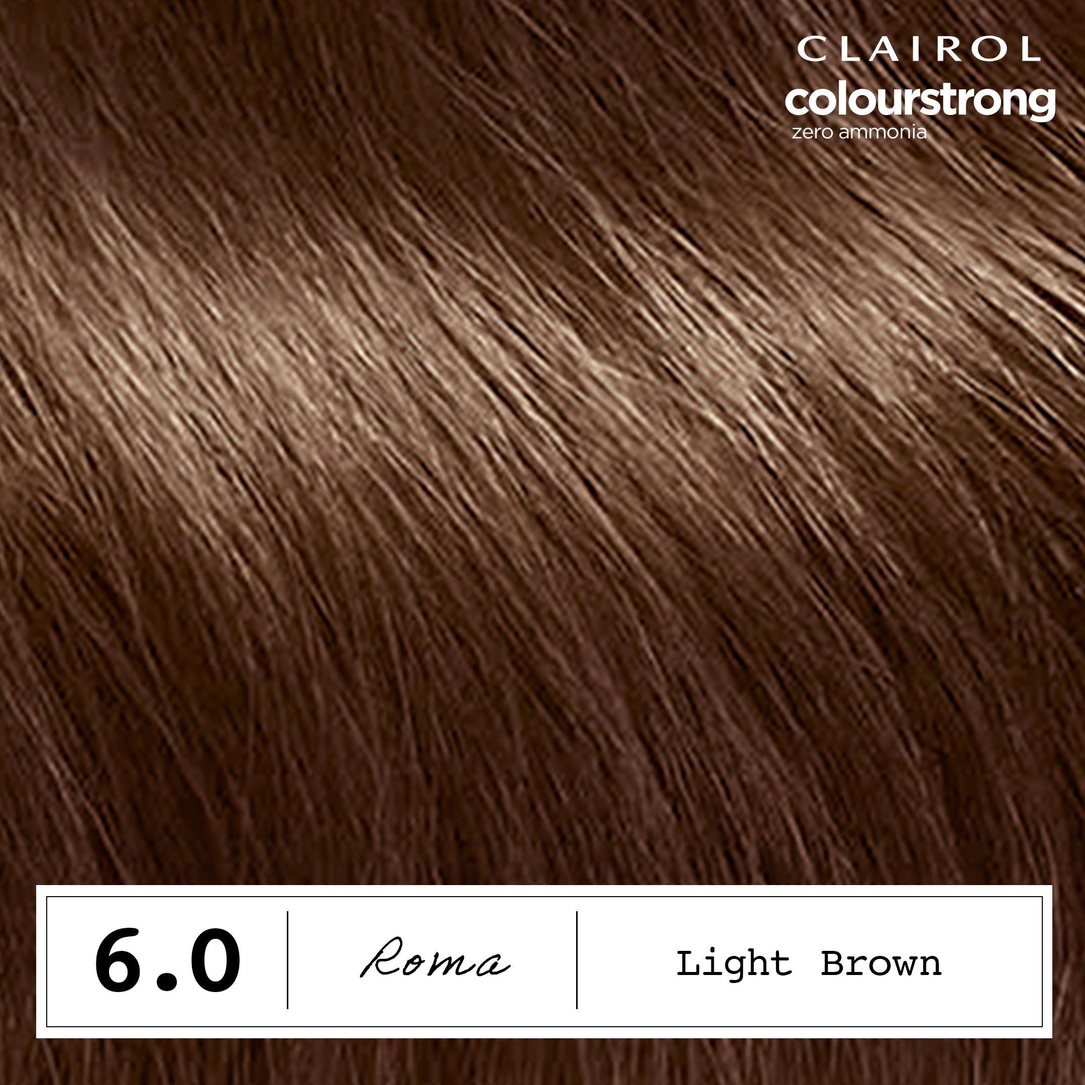 Clairol Colour Strong Light Brown 6.0 permanent hair dye, UK version