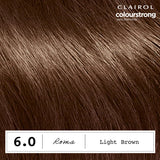Clairol Colour Strong Light Brown 6.0 permanent hair dye, UK version