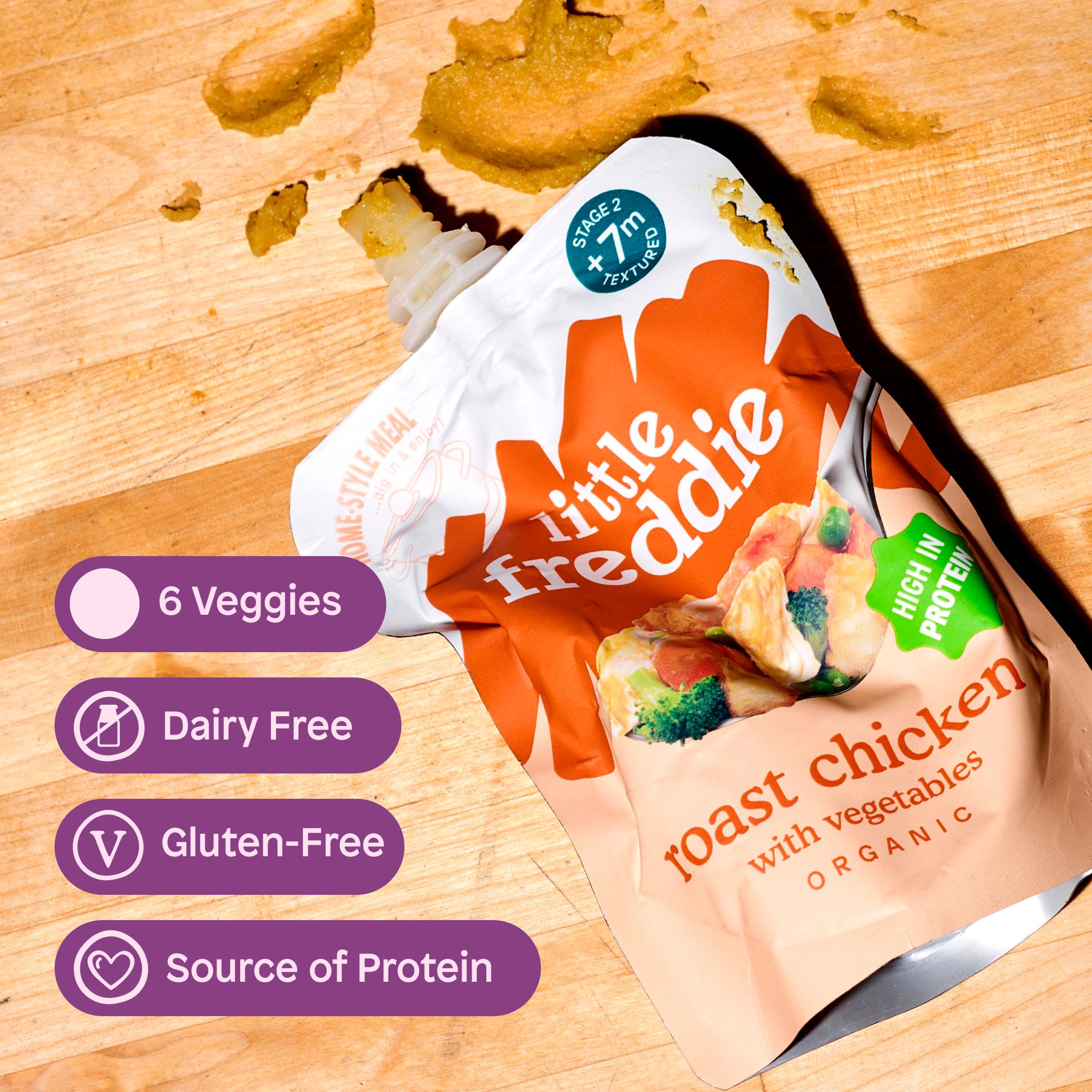 Little Freddie organic chicken baby food pouch 130g, UK version