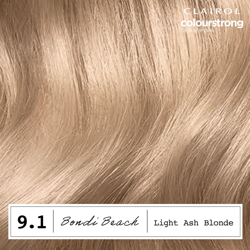 Clairol permanent hair dye Light Ash Blonde 9.1, imported from the UK