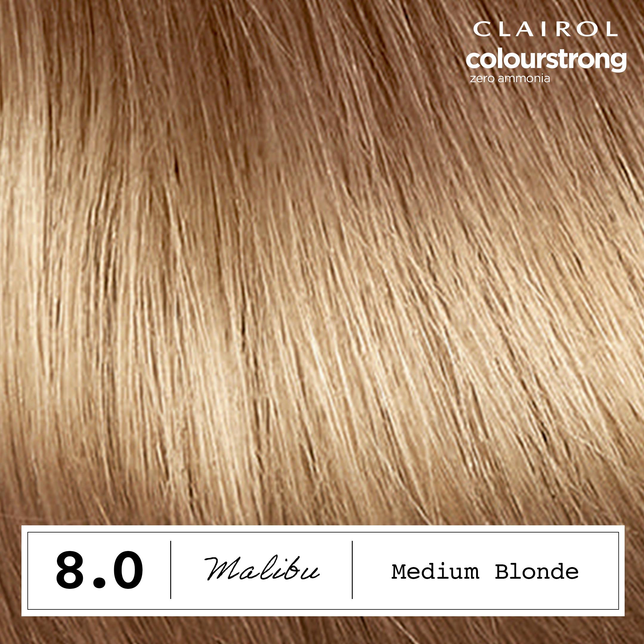 Clairol Colour Strong Medium Blonde 8.0 permanent hair dye - British product