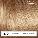 Clairol Colour Strong Medium Blonde 8.0 permanent hair dye - British product