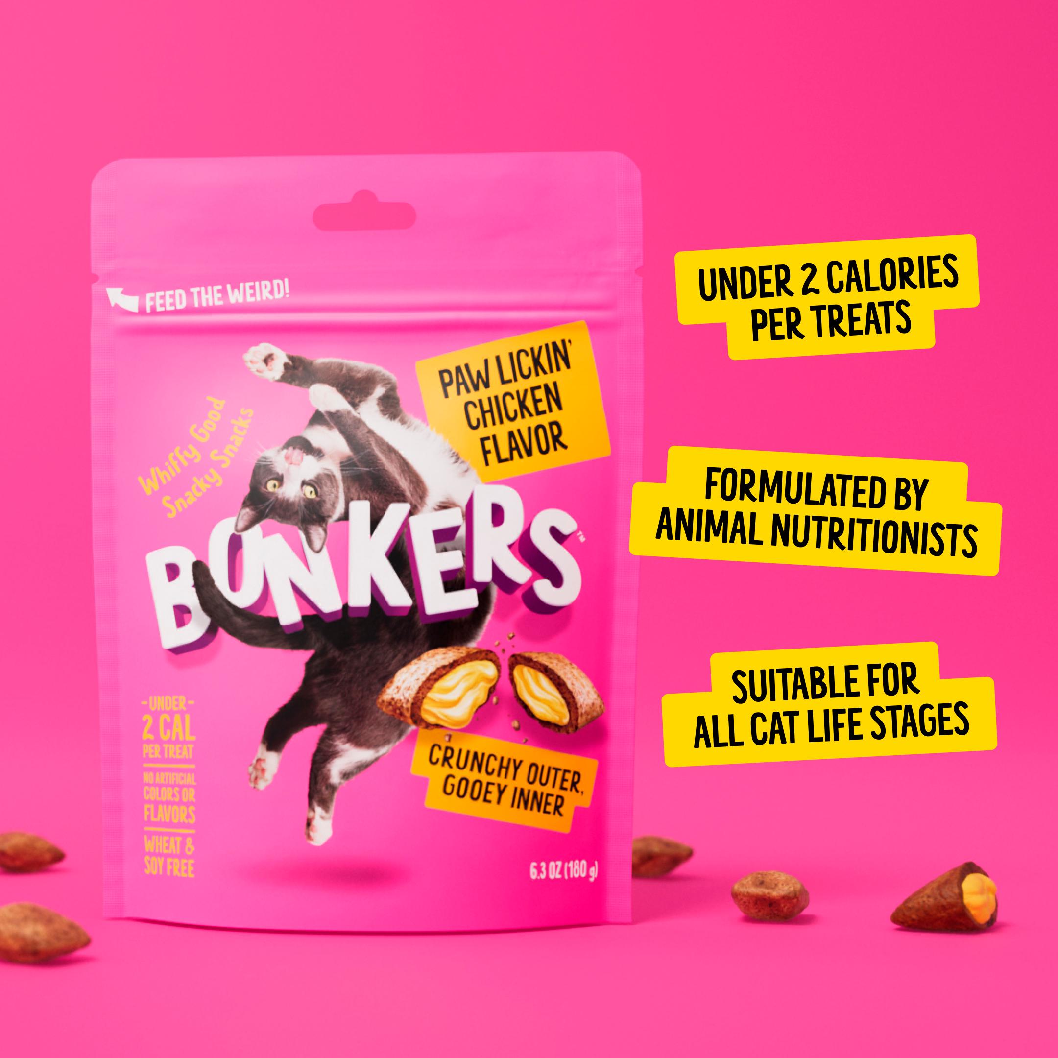 Crunchy Outer and Gooey Centre Chicken Flavour Cat Treats 180g