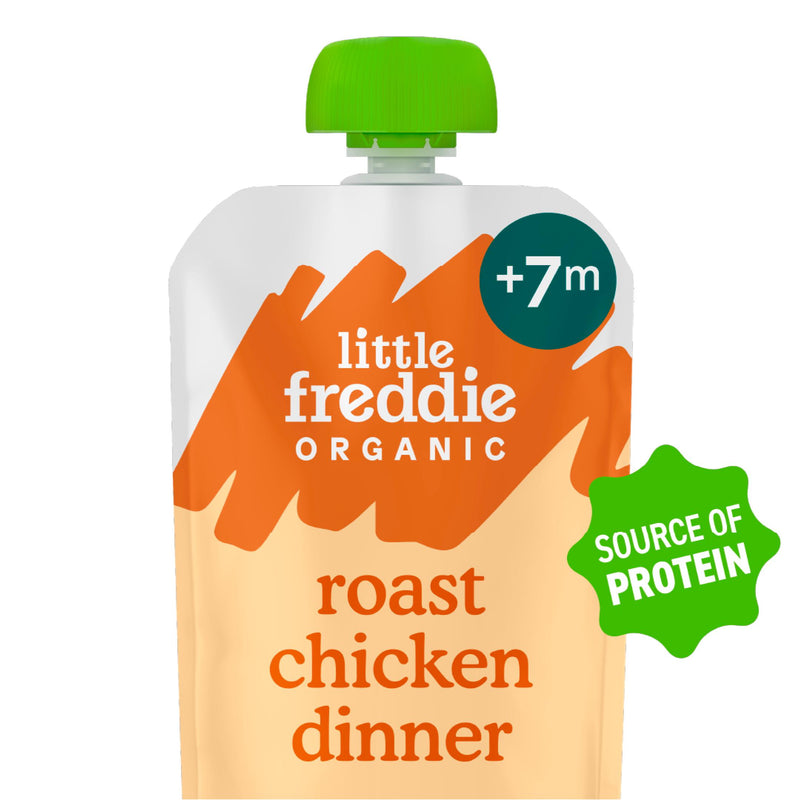 Little Freddie organic chicken baby food pouch 130g, UK version