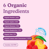 Little Freddie baby food pouch peaches raspberries 100g - British product