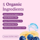 Little Freddie baby food pouch blueberry banana Greek style yogurt 100g - British product