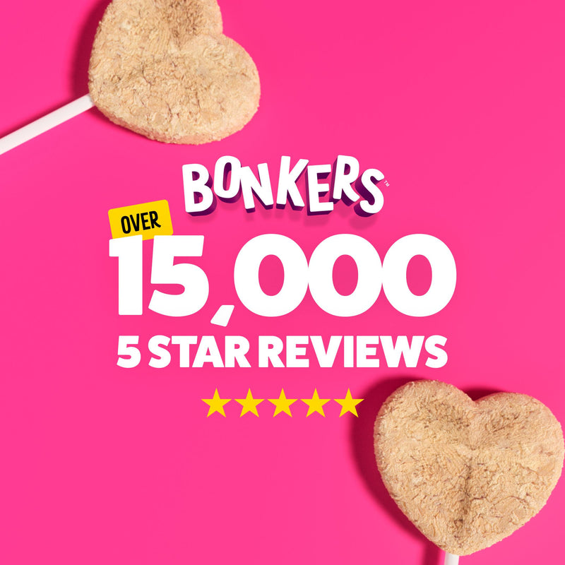 Bonkers cat treats freeze-dried chicken lollipops 4 pack (British brand)