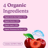 Little Freddie organic cherry yoghurt baby food 100g, UK version