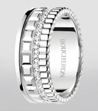 Boucheron Quatre Radiant small white gold diamond ring (British brand)