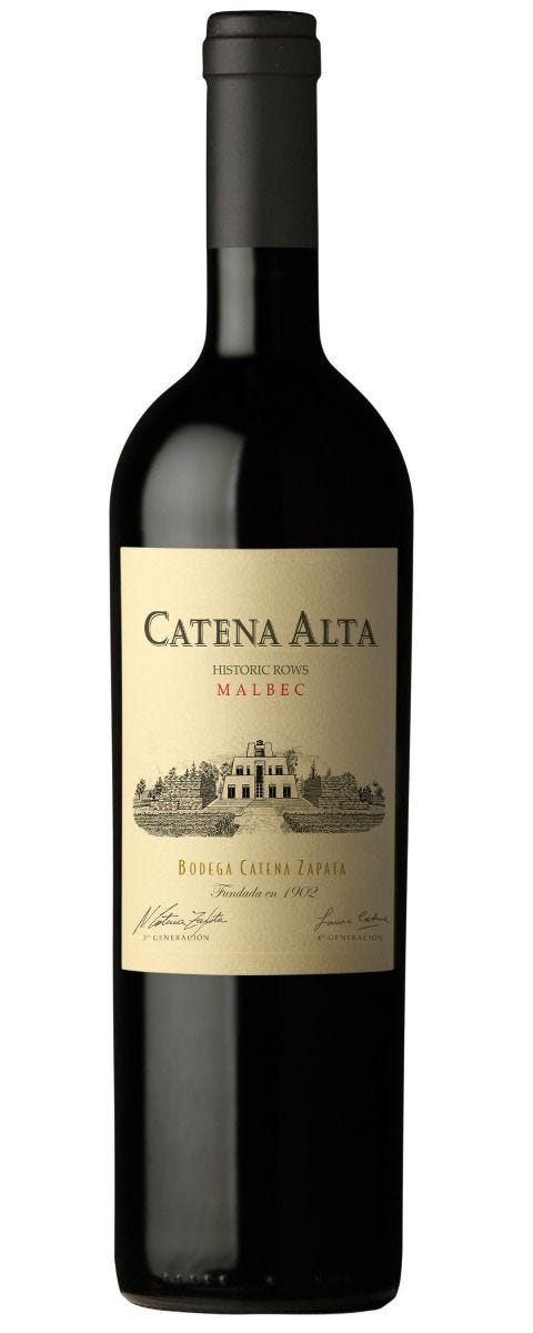 Catena Alta Malbec red wine 14% ABV - British product