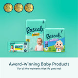 Rascals Premium Nappies Size 3 44 Pack, imported from the UK