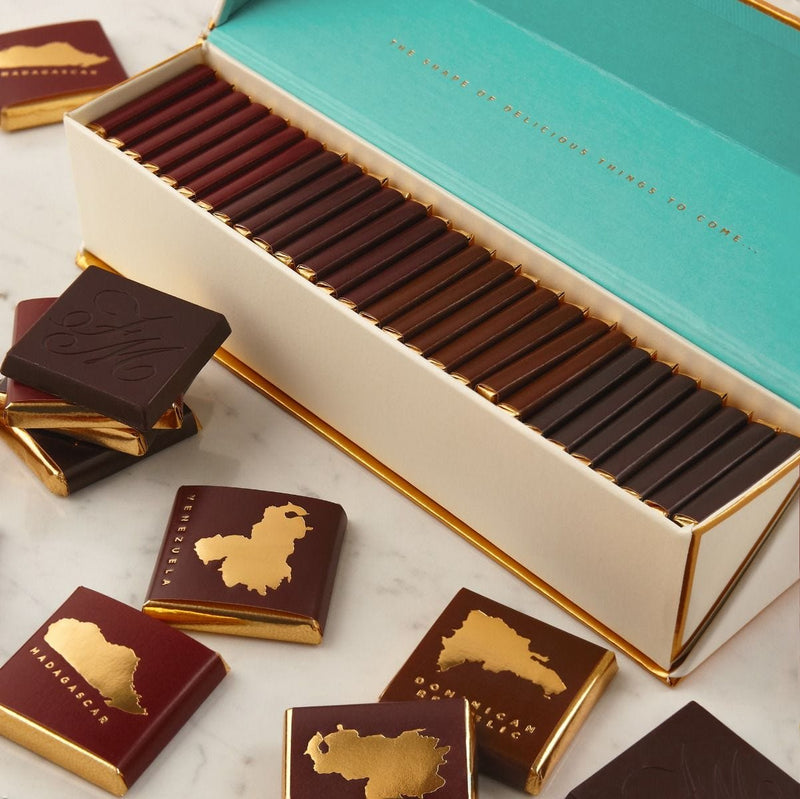 Fortnum's Origins Napolitains chocolate squares 182g, imported from the UK