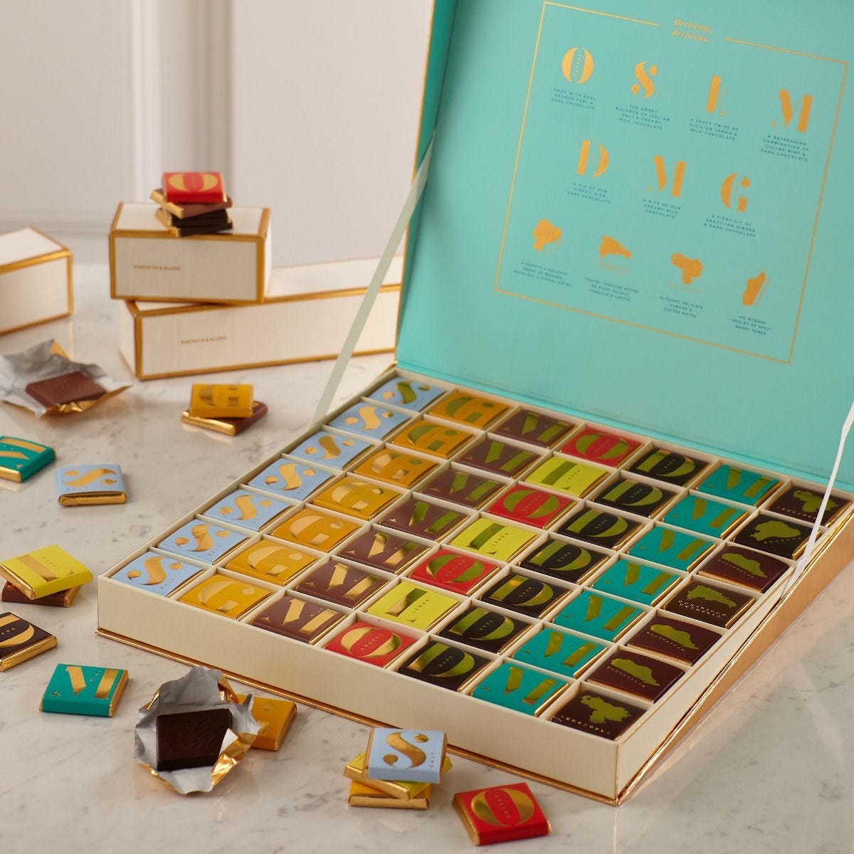 Fortnum's assorted Napolitains chocolate squares 1.2kg (British brand)