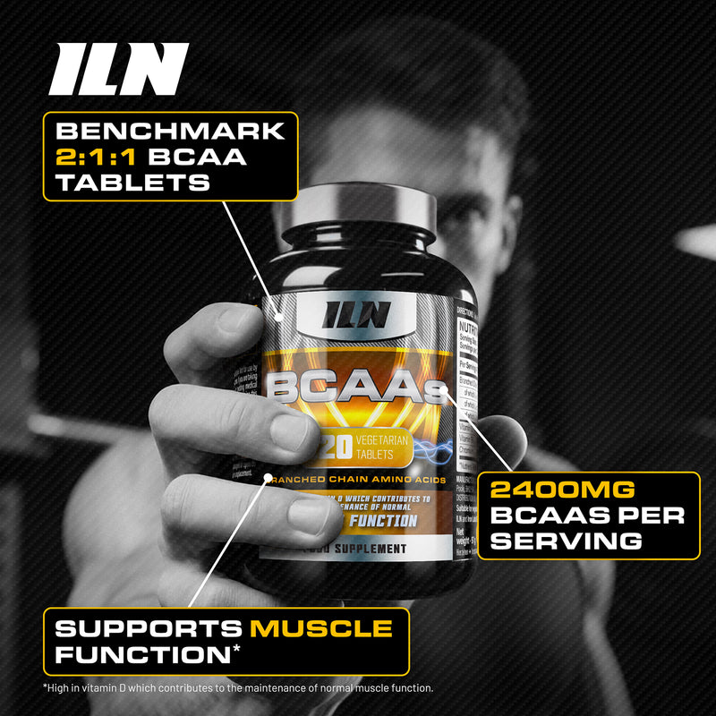 Iron Labs Nutrition BCAA tablets 120 count (British brand)
