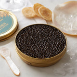 Caviar from Baerii sturgeon, 125g tin (British brand)