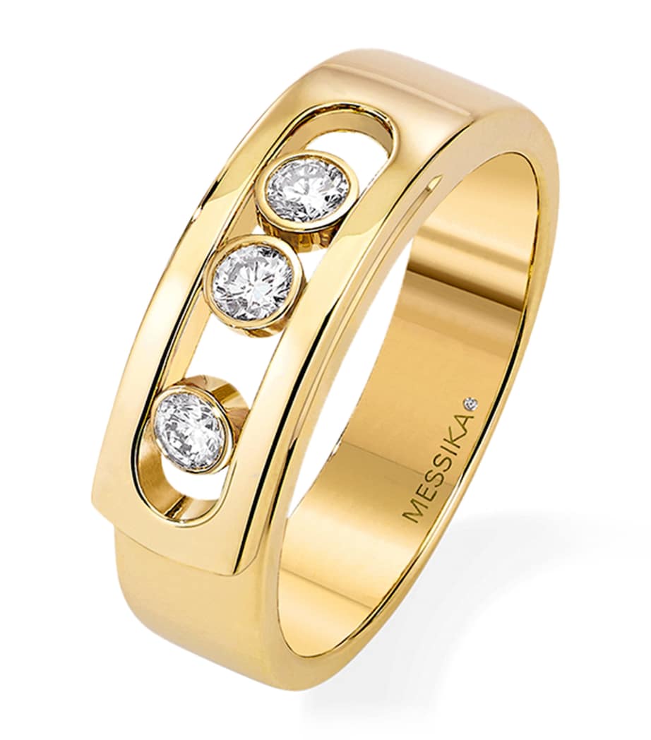 Messika Move Noa yellow gold diamond ring 0.15ct, UK version