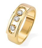 Messika Move Noa yellow gold diamond ring 0.15ct, UK version
