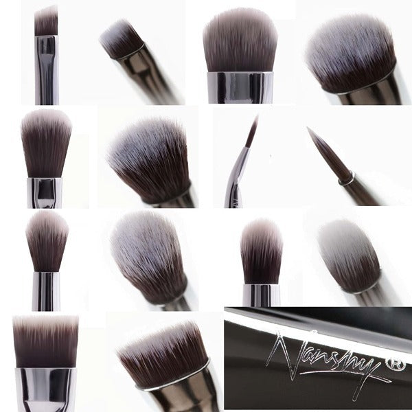 Nanshy The Eye Brush Set (7 Eyeshadow Brushes - Black). GOODS Superdrug   