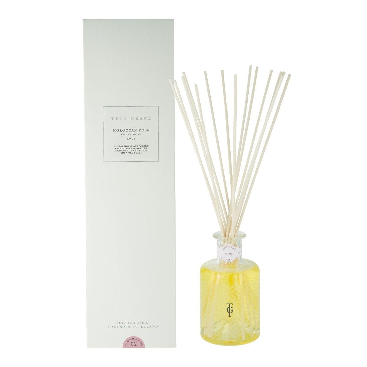 True Grace Moroccan Rose reed diffuser 200ml - British product