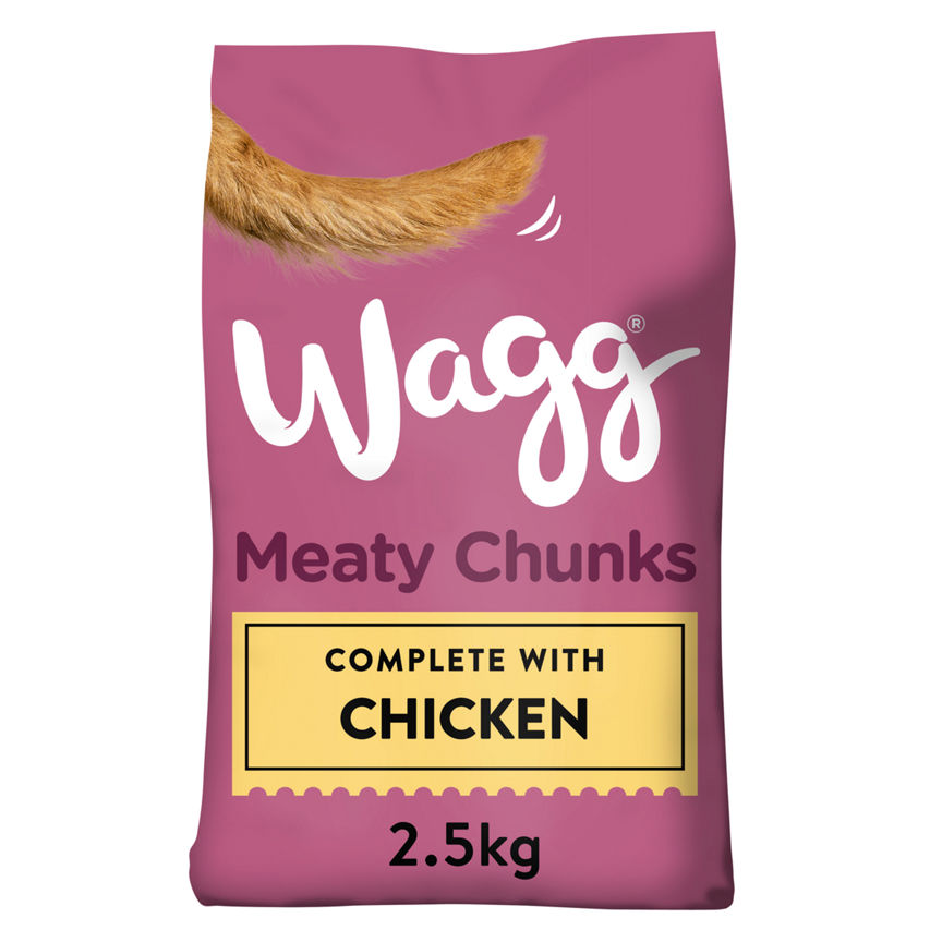 Wagg Meaty Chunks Complete with Chicken Dry Dog Food Dog Food & Accessories ASDA   