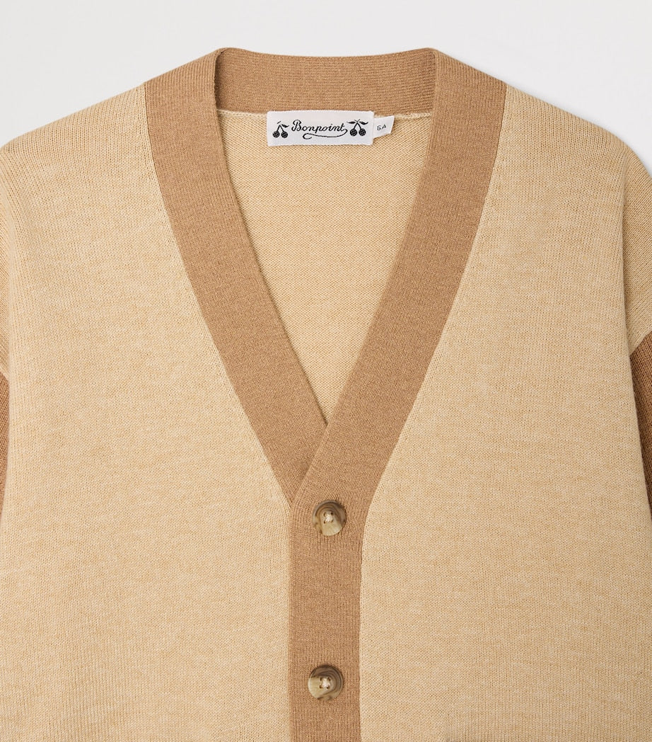 Bonpoint cotton-cashmere Edouard cardigan for kids 10-14 years - British product