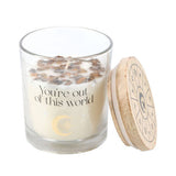 Something Different Vanilla Stardust crystal chips candle 10cm, UK version