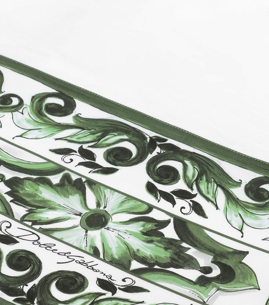 Dolce&Gabbana Casa cotton Majolica king flat sheet 260cm x 280cm - British product