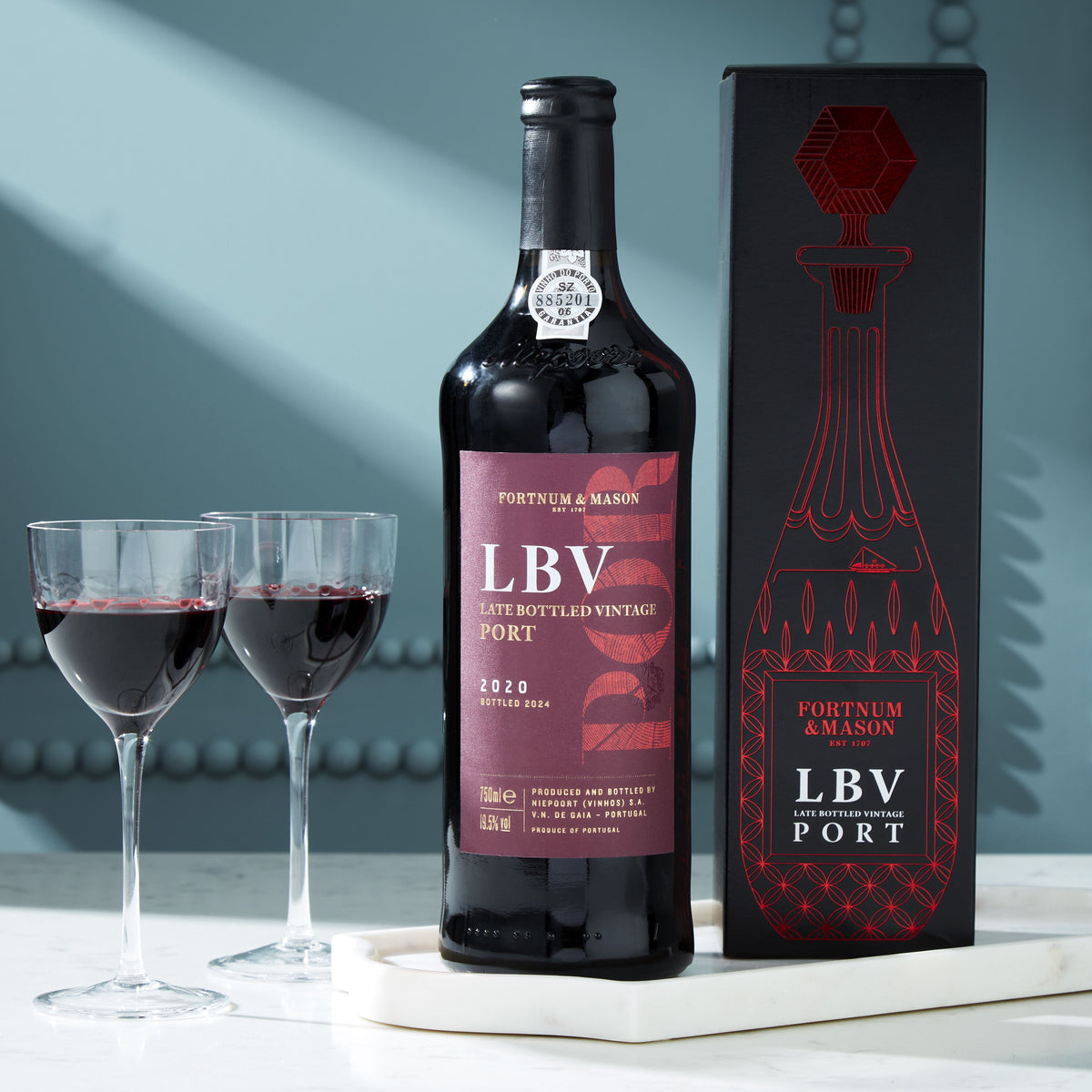 Fortnum's LBV Port by Niepoort gift box 75cl, imported from the UK