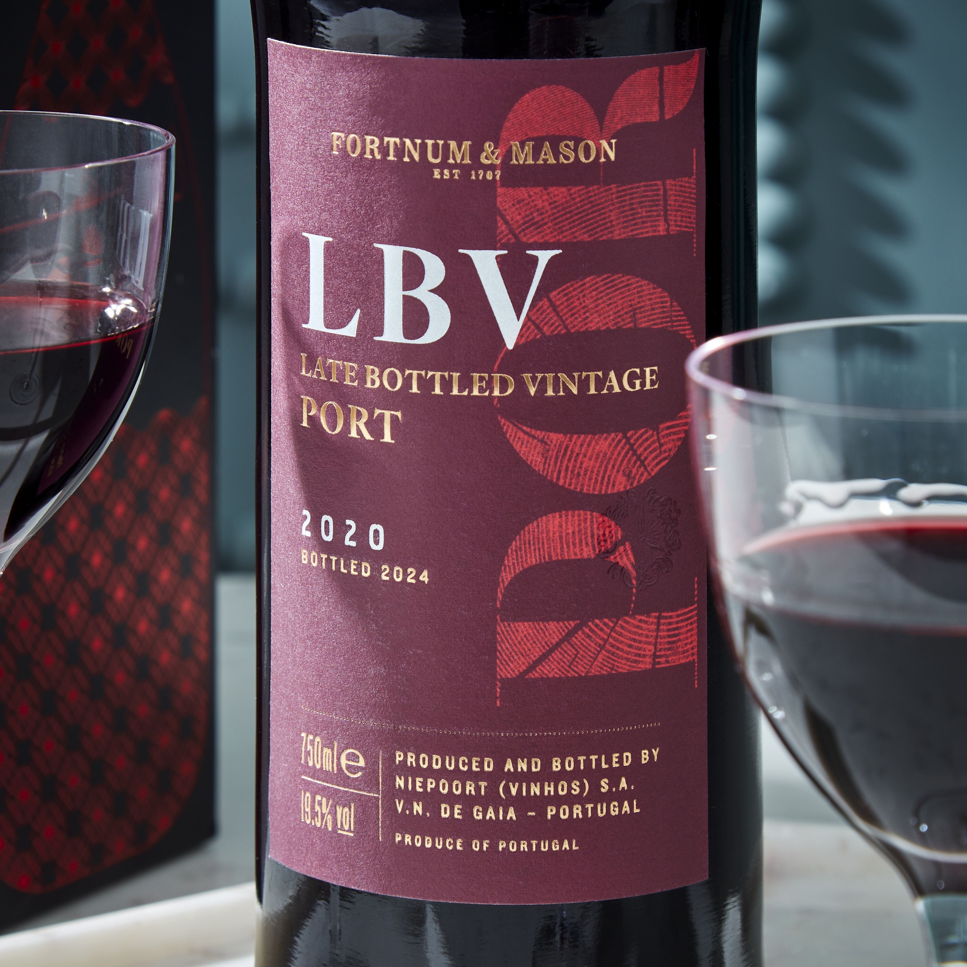 Fortnum's LBV Port by Niepoort gift box 75cl, imported from the UK