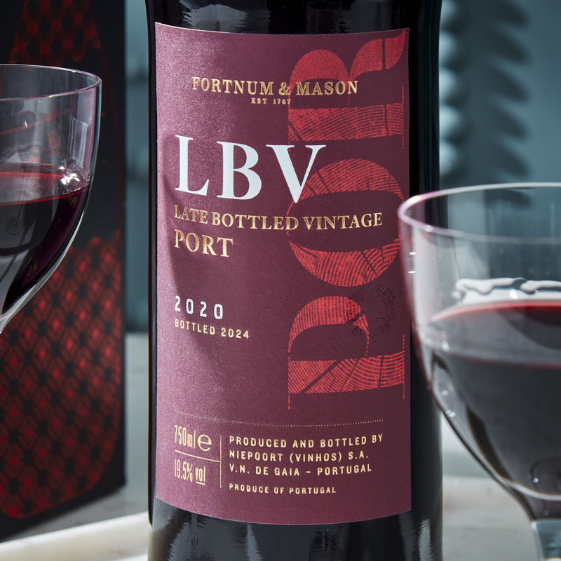 Fortnum's LBV Port by Niepoort gift box 75cl, imported from the UK