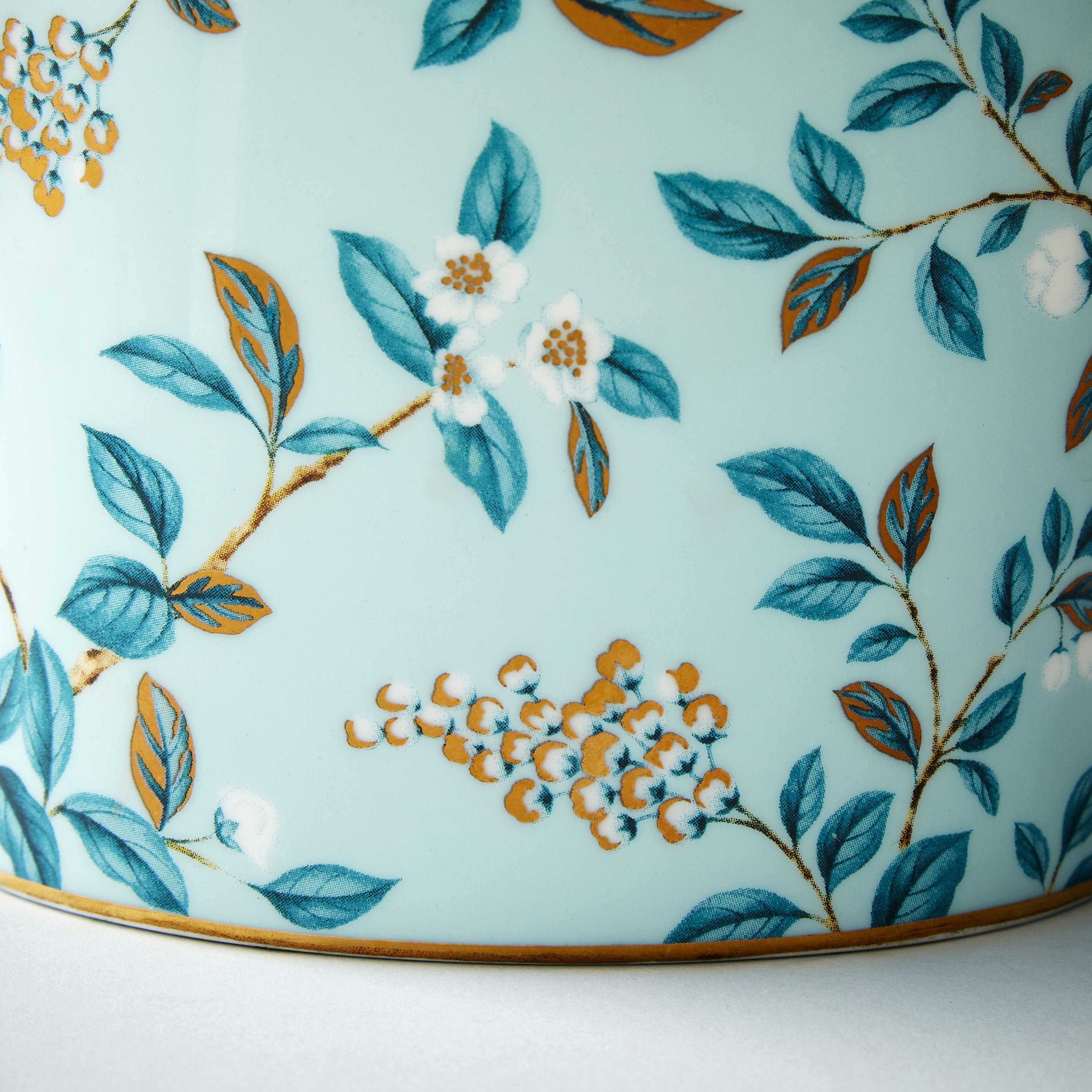Fortnum's Camellia milk jug 260ml with gold gilding (British brand)
