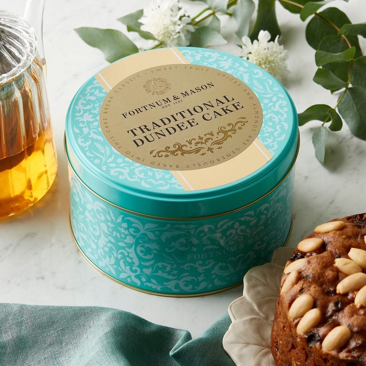 Fortnum & Mason traditional Dundee cake 750g, imported from the UK