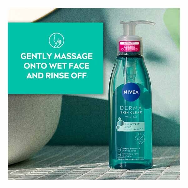 NIVEA Derma Skin Clear Wash Gel with Salicylic Acid 150ml GOODS Superdrug   