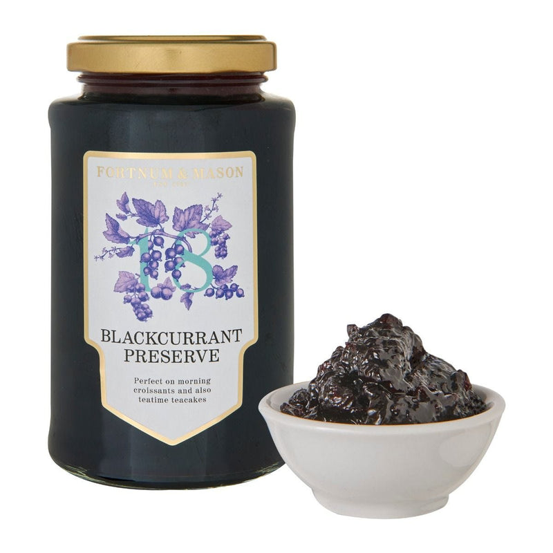 Fortnum's blackcurrant preserve 340g jar, UK version