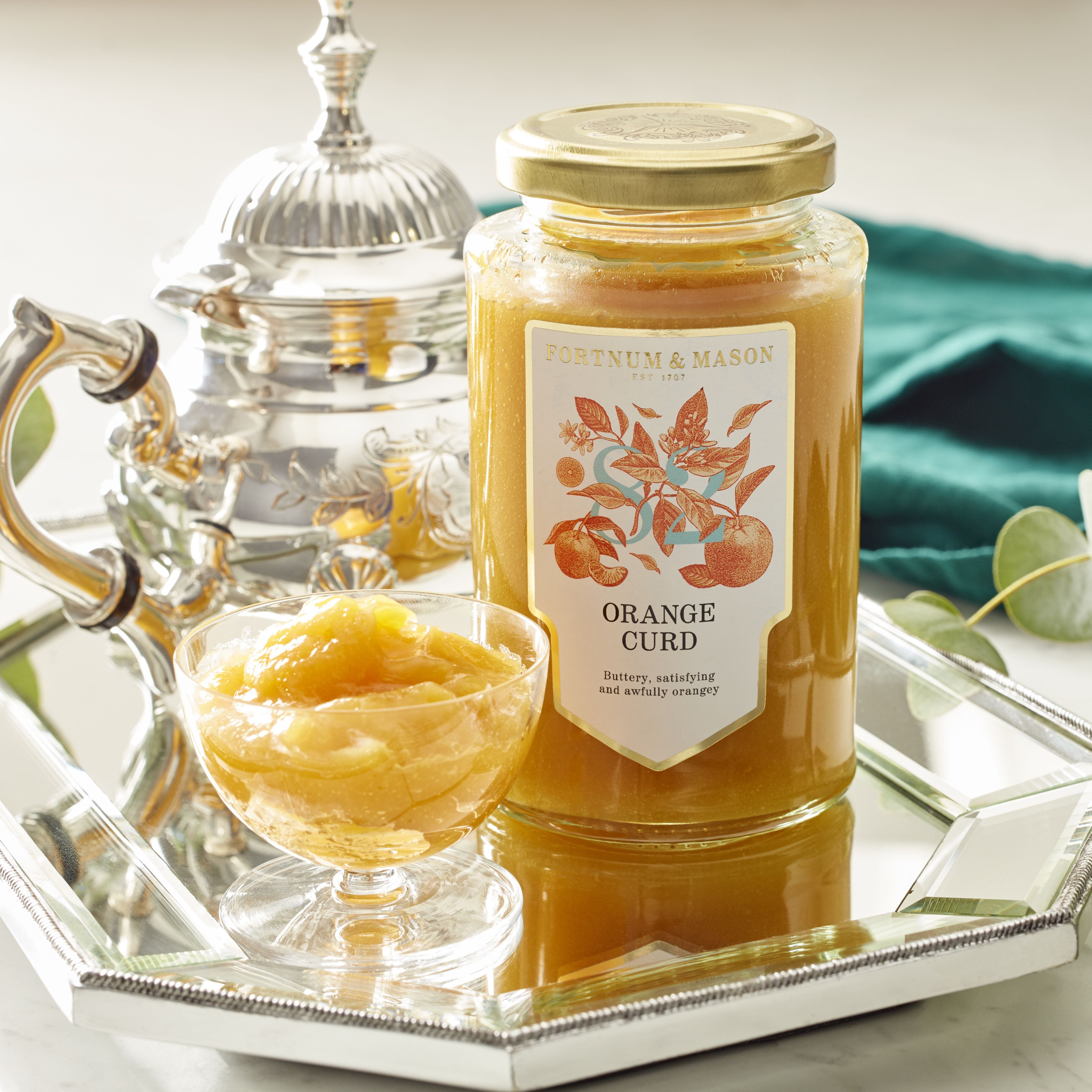 Fortnum & Mason orange curd 310g jar - British product