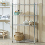 Argos Home metal shelving unit chrome 152cm - British product