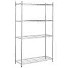 Argos Home metal shelving unit chrome 152cm - British product