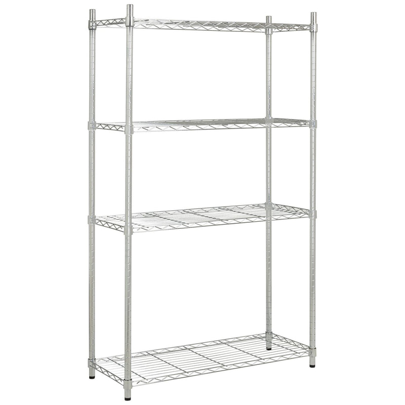 Argos Home metal shelving unit chrome 152cm - British product
