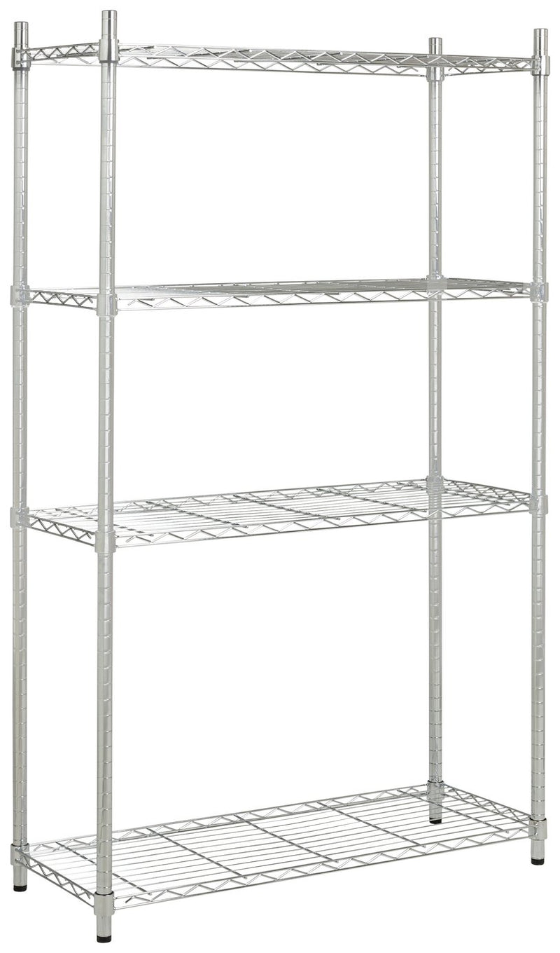 Argos Home metal shelving unit chrome 152cm - British product
