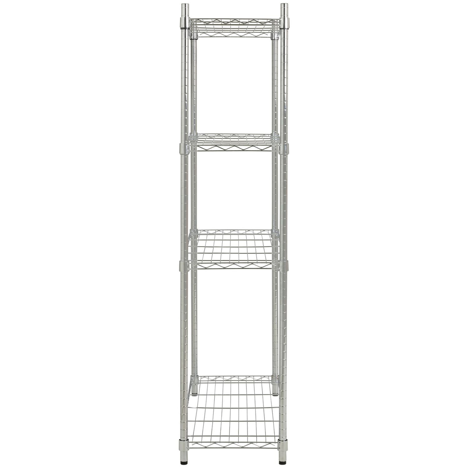 Argos Home metal shelving unit chrome 152cm - British product