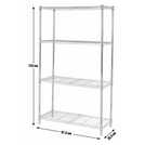 Argos Home metal shelving unit chrome 152cm - British product